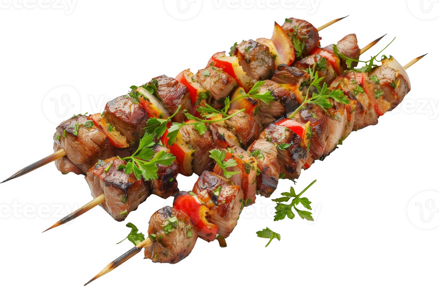 Skewer of Meat and Vegetables png