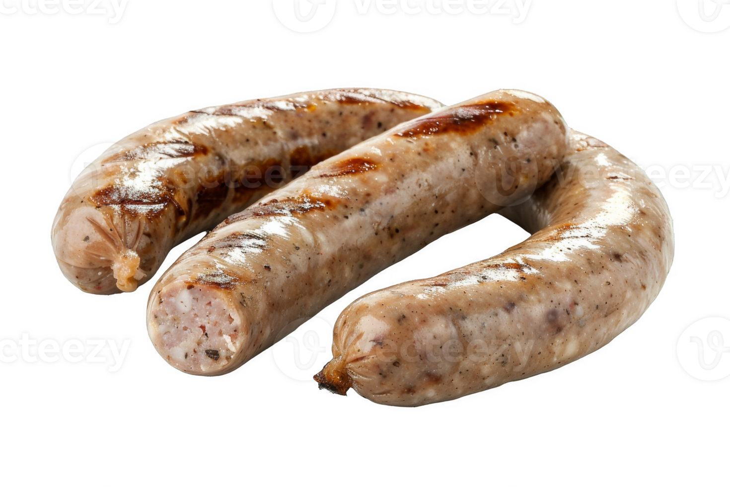 Stacked Bratwurst Sausages png