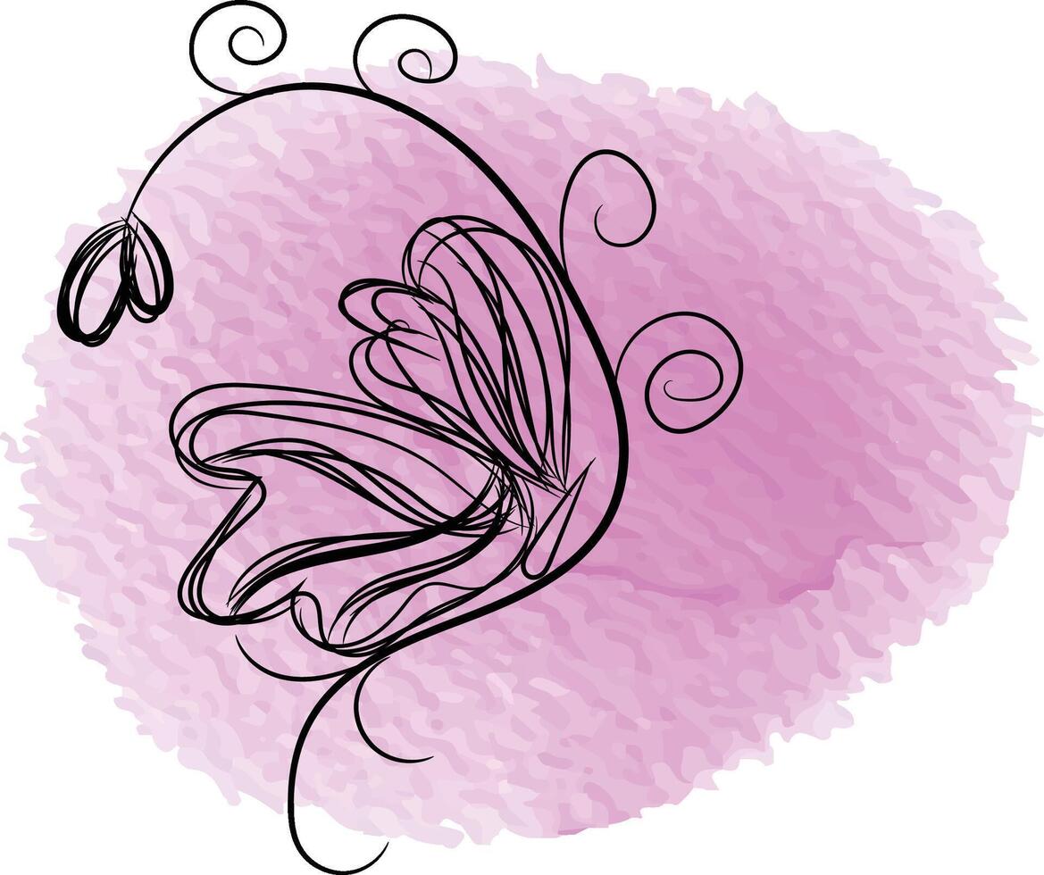 Butterfly outline with drawn details collection vector