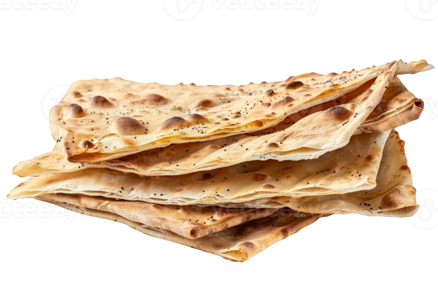Stack of Lavash Flatbread png
