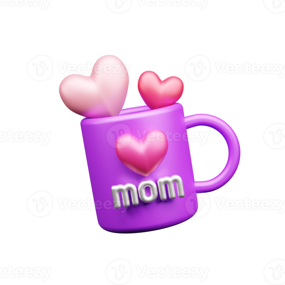 Happy Mother Day 3d icon png