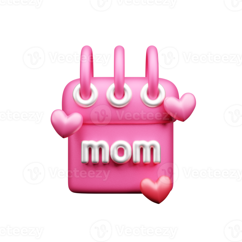 Happy Mother Day 3d icon png