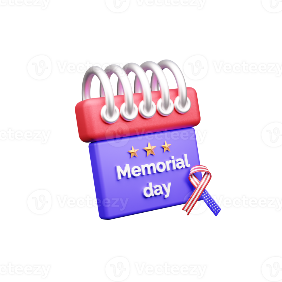 Memorial Day 3d icon png