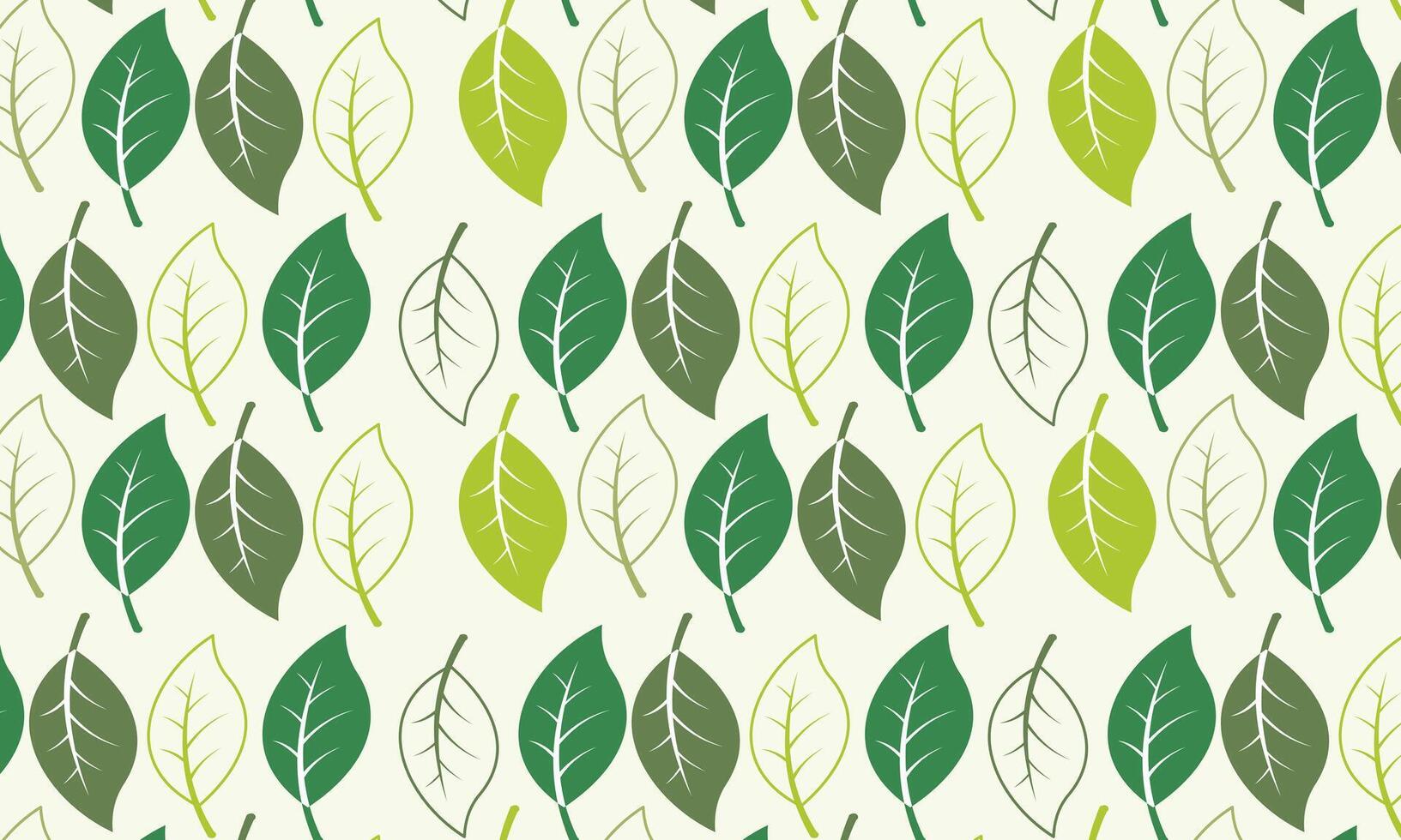 Seamless abstract leaves pattern background vector