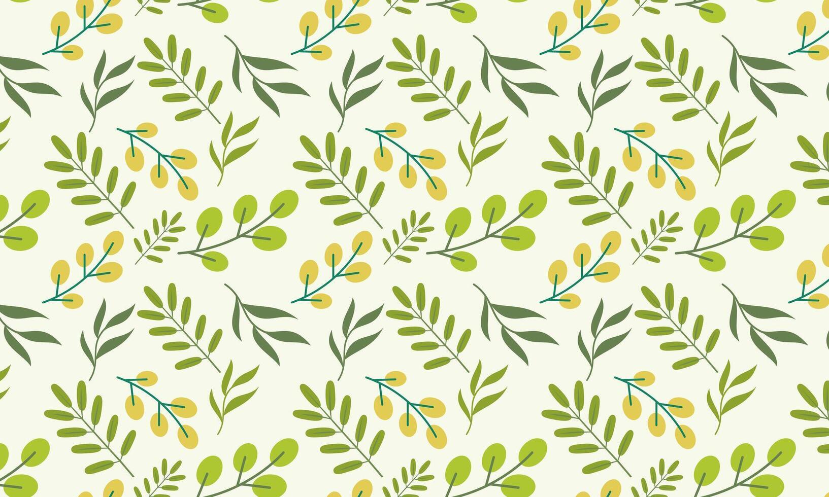 Seamless abstract leaves pattern background vector