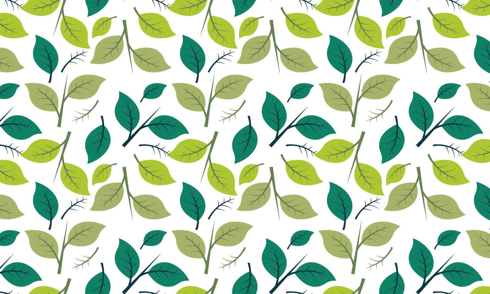 Seamless abstract leaves pattern background vector