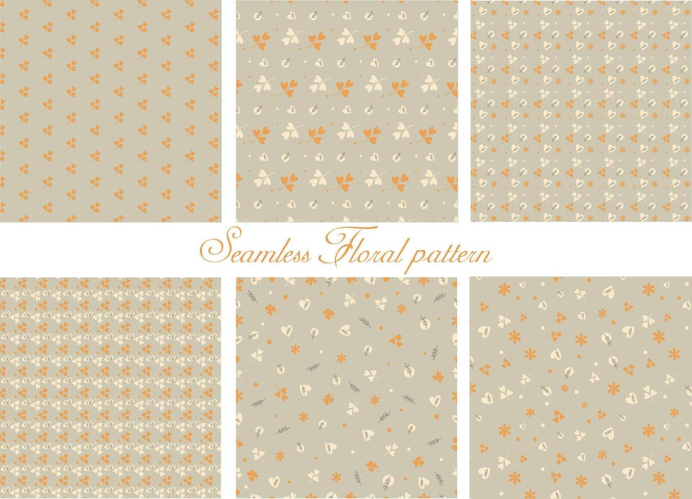 Seamless Monochrome Floral Backdrop Pattern With Hand Drawn Illustration of Flowers and Leaves In Retro Graceful Style. Illustration On Isolated Background. vector