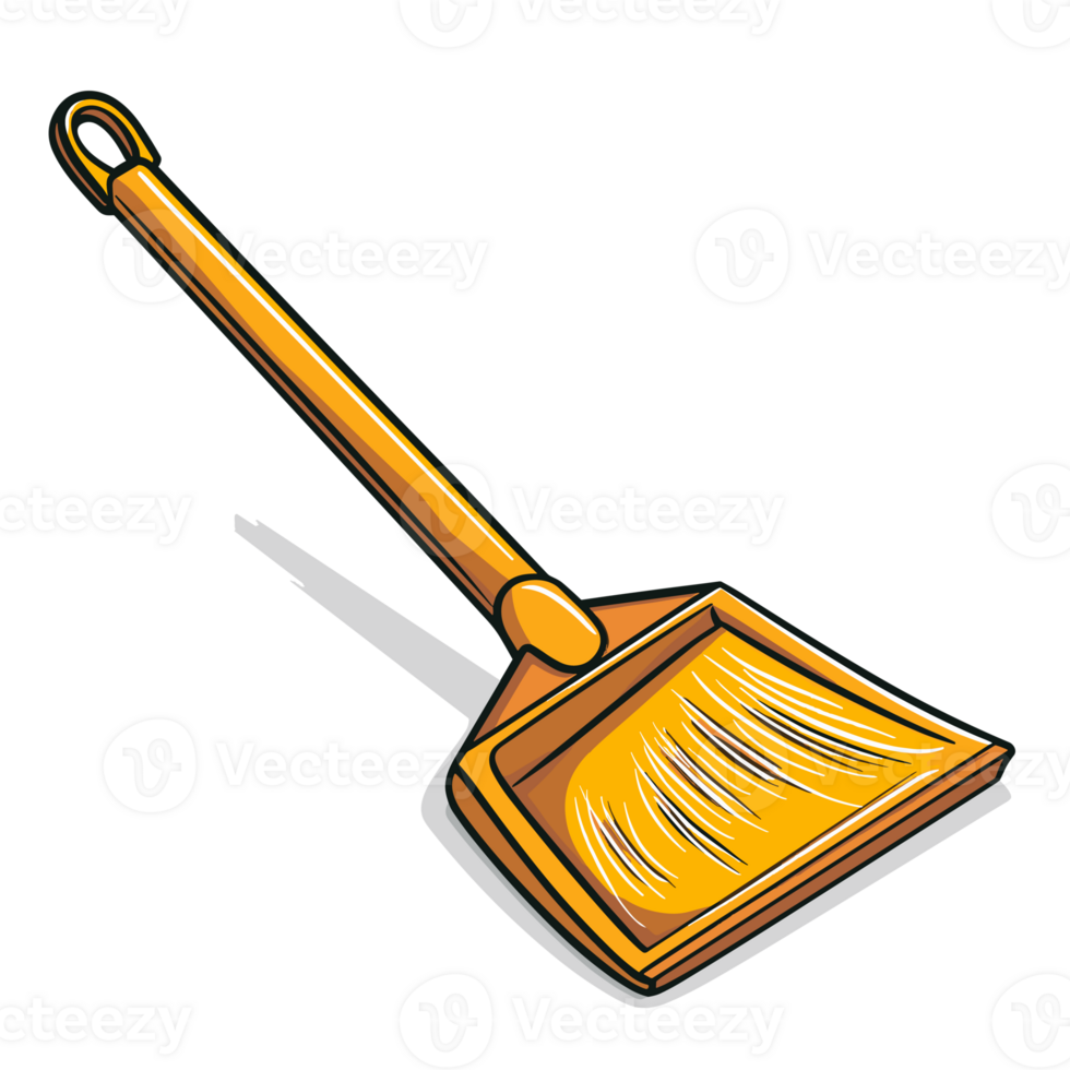 Dustpan Cartoon Flat Color png