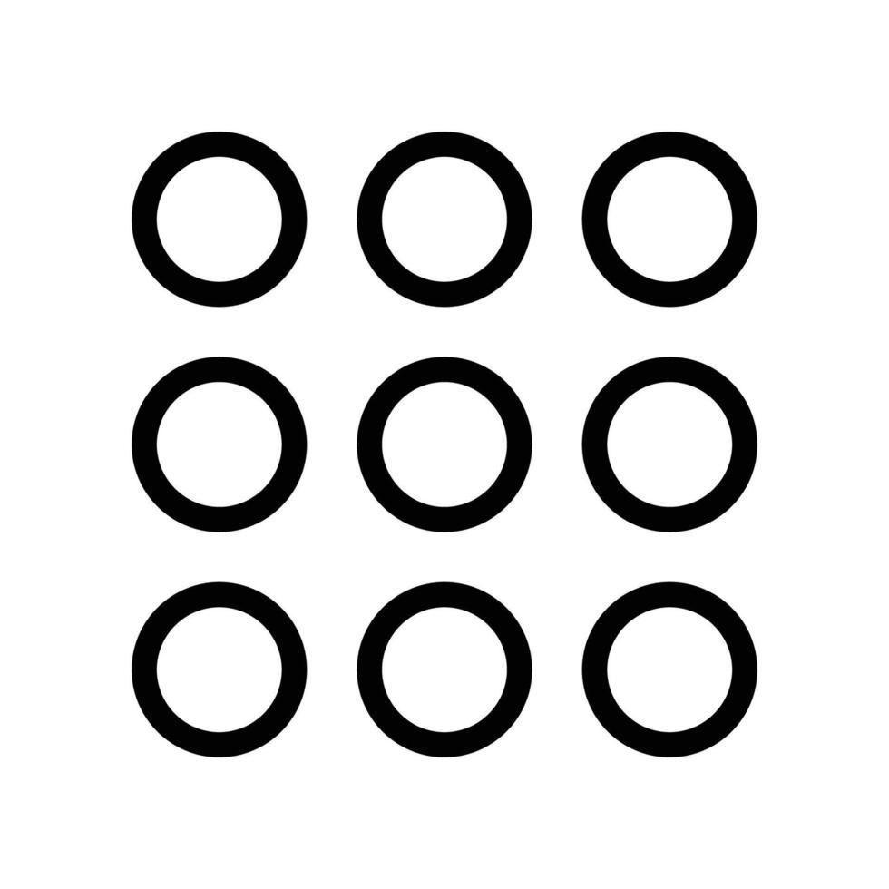 dots line icon free symbol vector