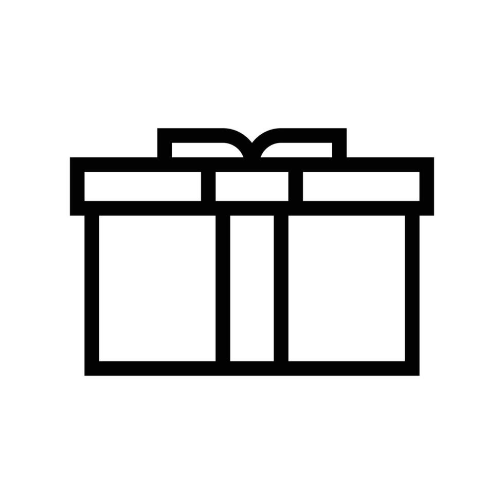 gift line icon free vector