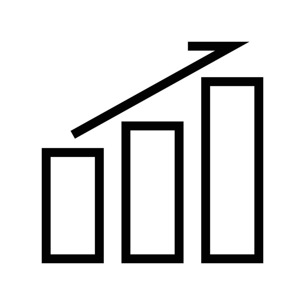 growth line icon vector