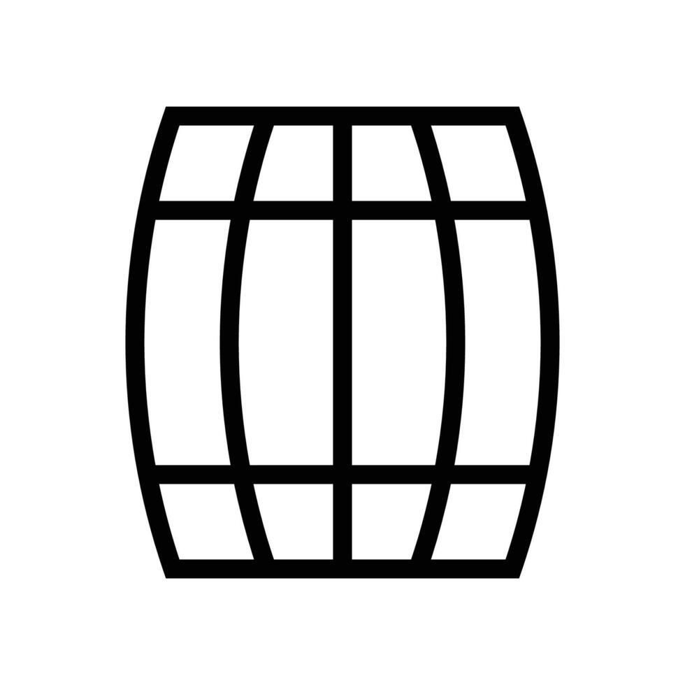 barrel line icon free symbol vector