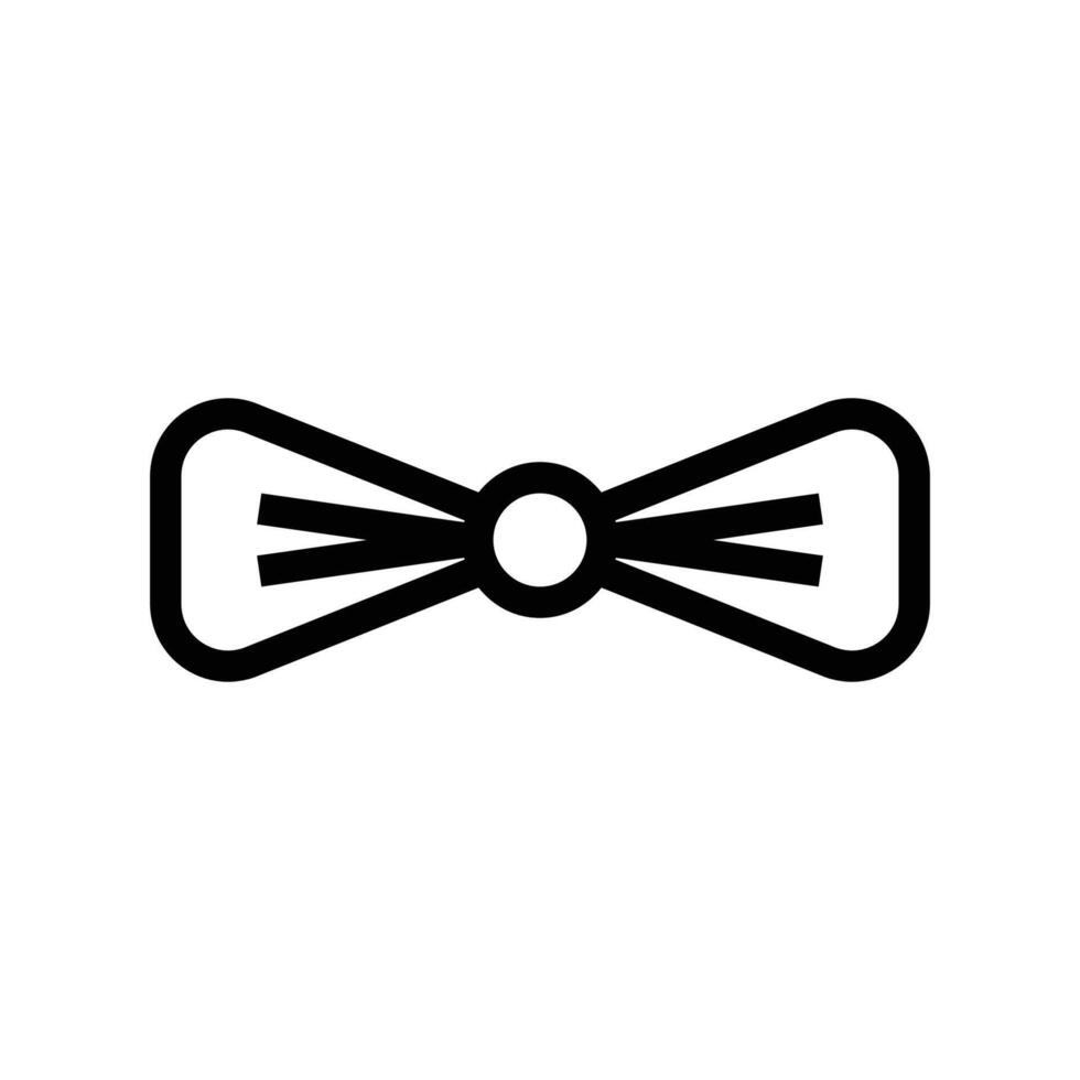 bow tie line icon free symbol vector