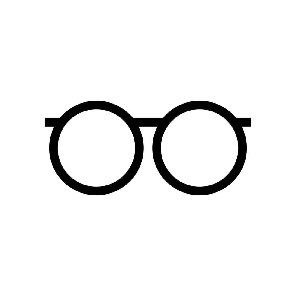 glasses line icon vector