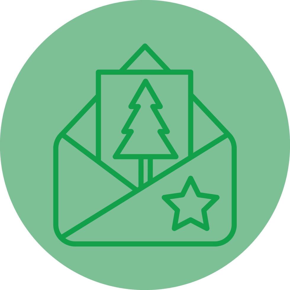 Letter Green Line Circle Icon Design vector