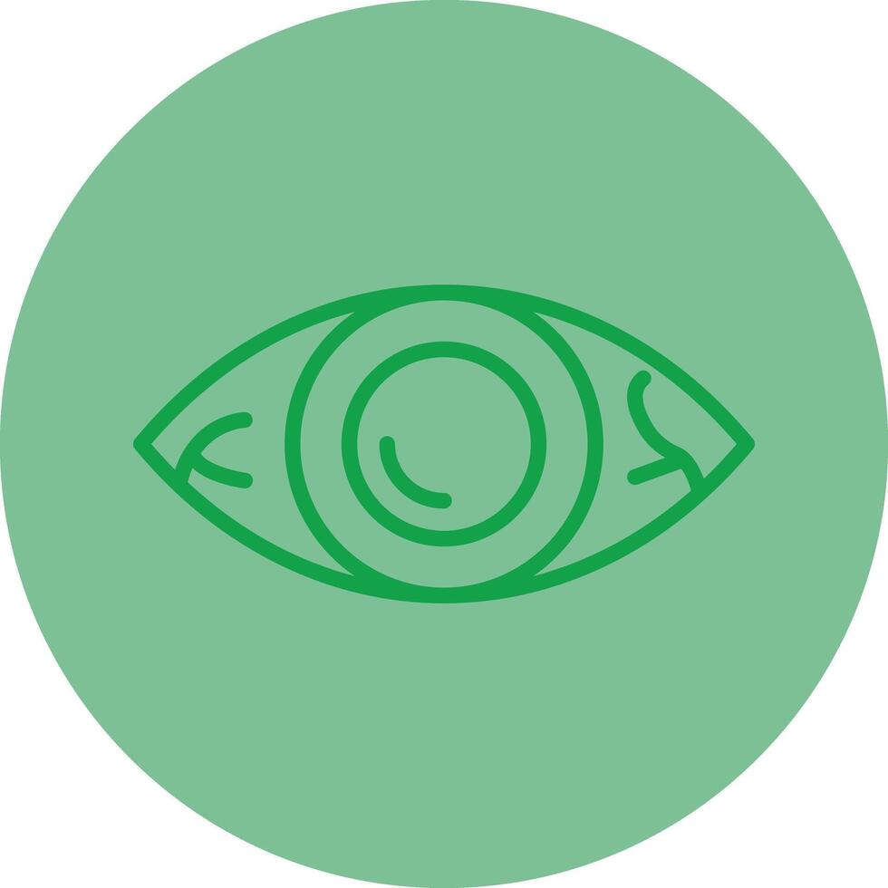 Eyes Green Line Circle Icon Design Green Line Circle Icon Design vector