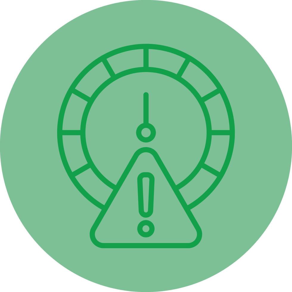 Speed Limit Green Line Circle Icon Design vector