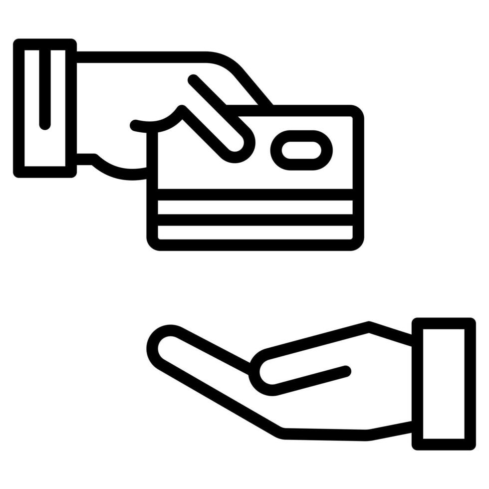 Direct Pay icon line illustration vector