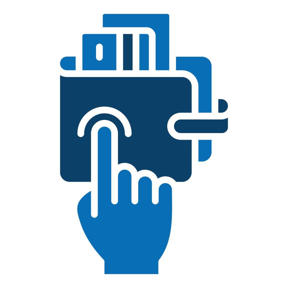 Tap Wallet icon line illustration vector