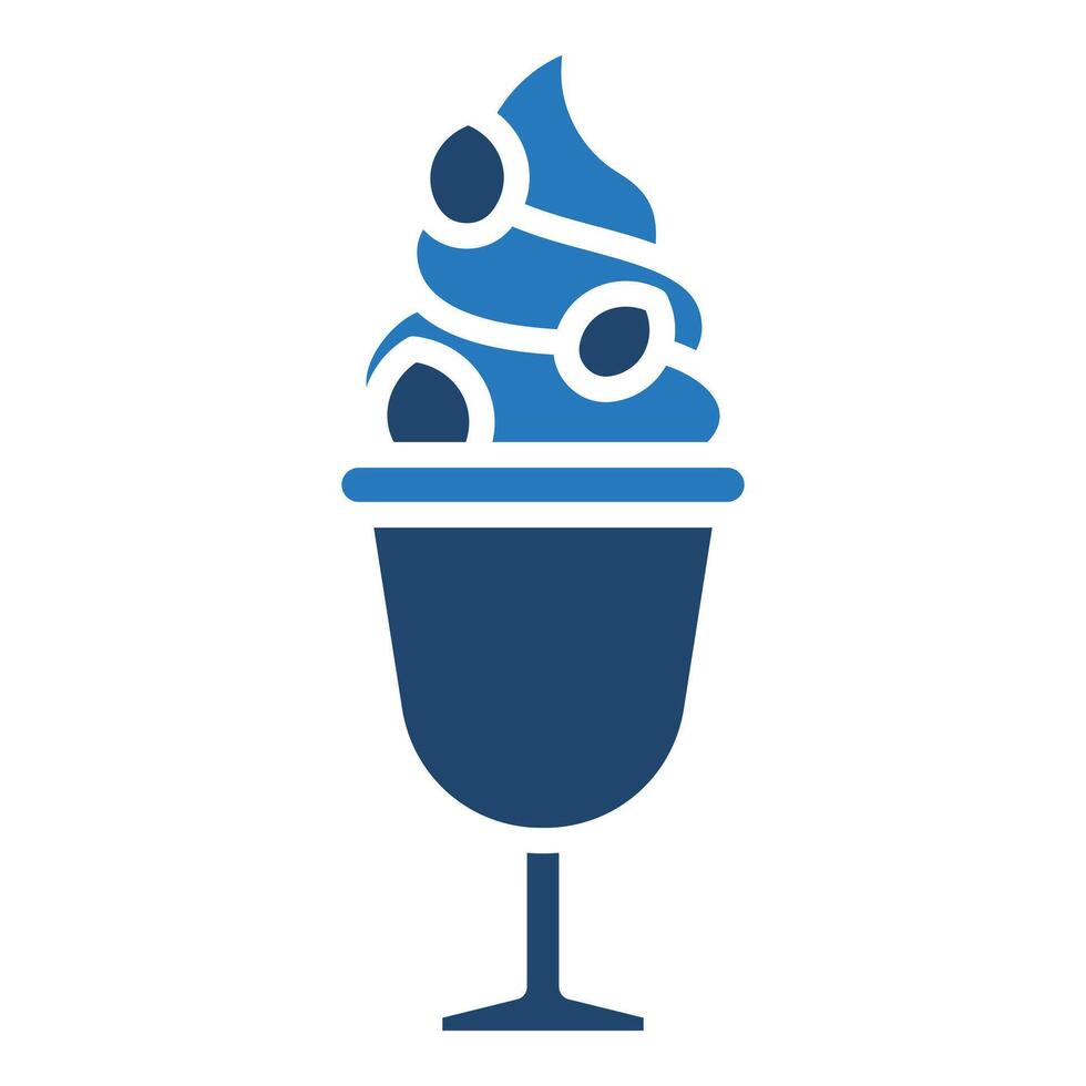 Yogurt Parfait icon line illustration vector