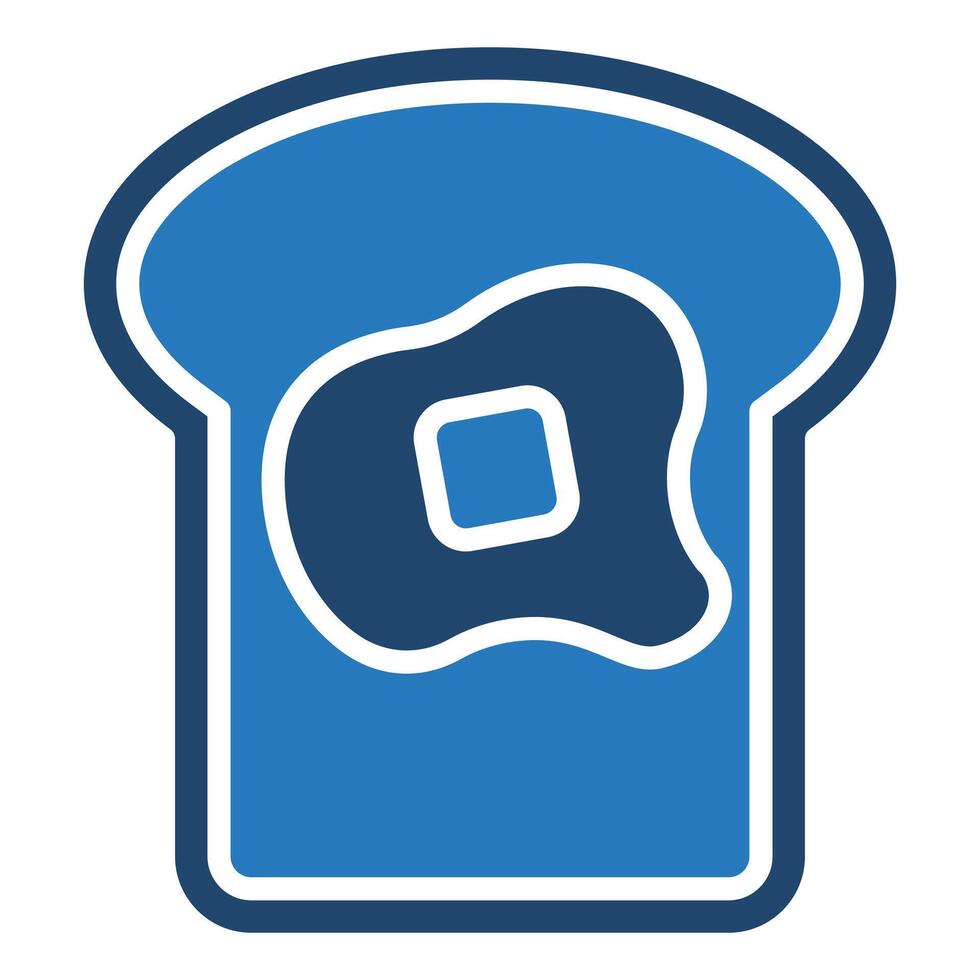 French Toast icon line illustration vector