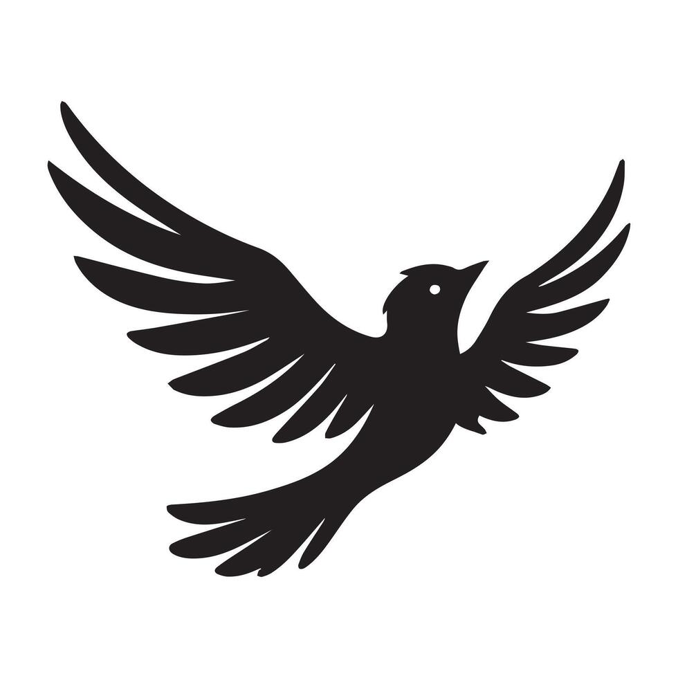Bird Clipart - a silhouette Bird illustration vector