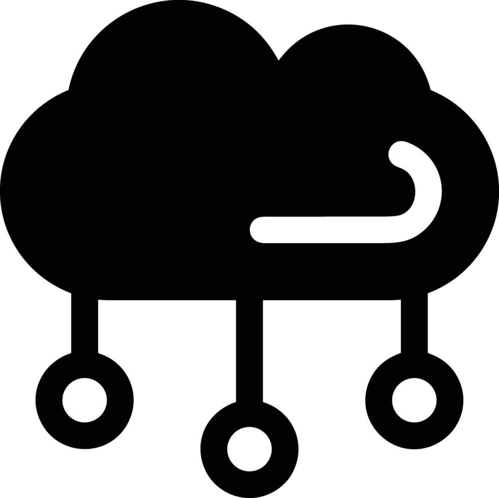 Cloud icon symbol image. Illustration of the hosting storage vector
