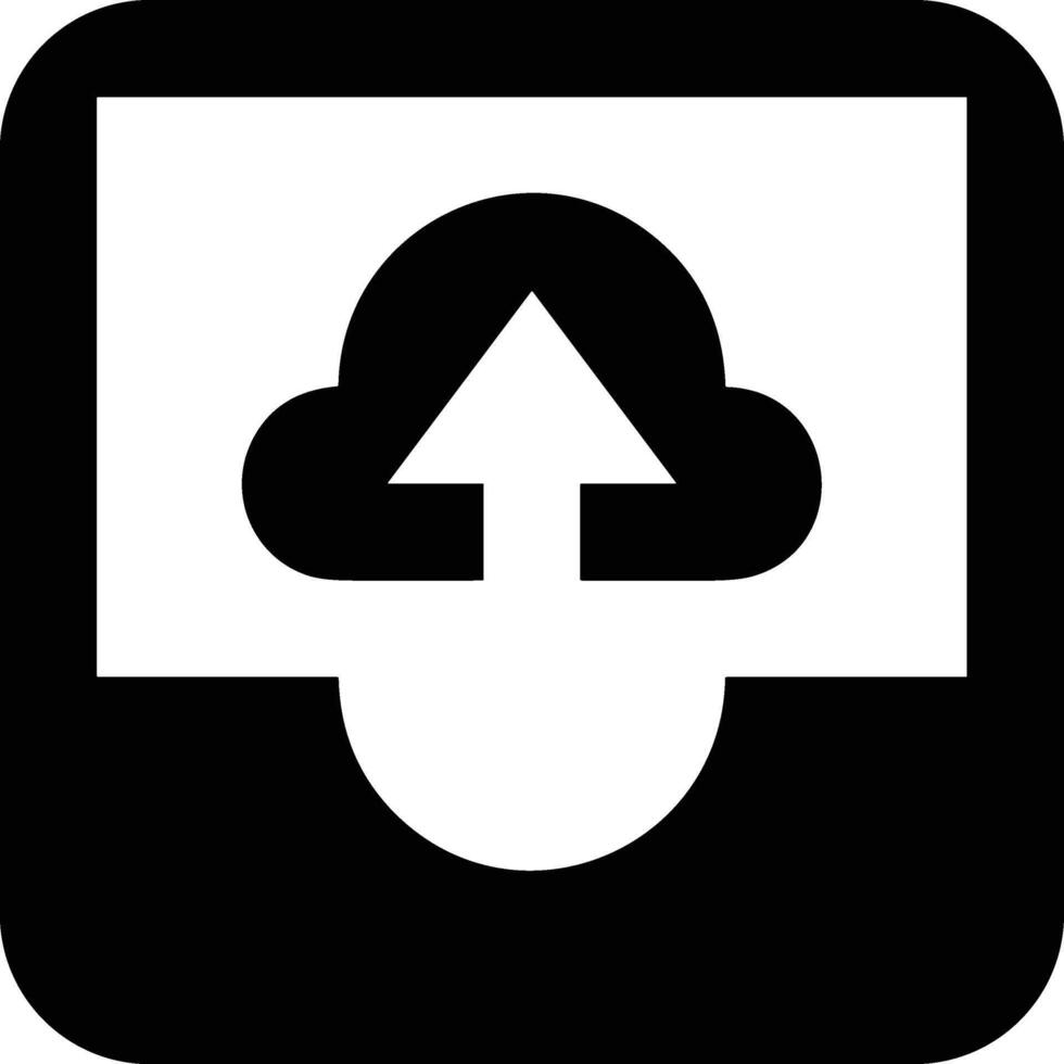 Cloud icon symbol image. Illustration of the hosting storage vector