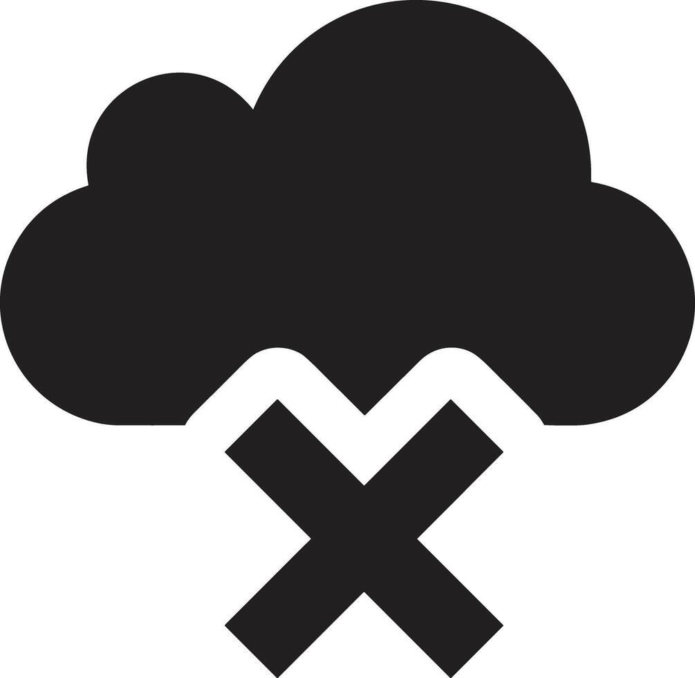 Cloud icon symbol image. Illustration of the hosting storage vector