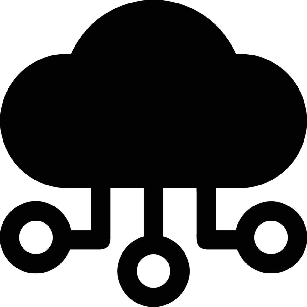 Cloud icon symbol image. Illustration of the hosting storage vector
