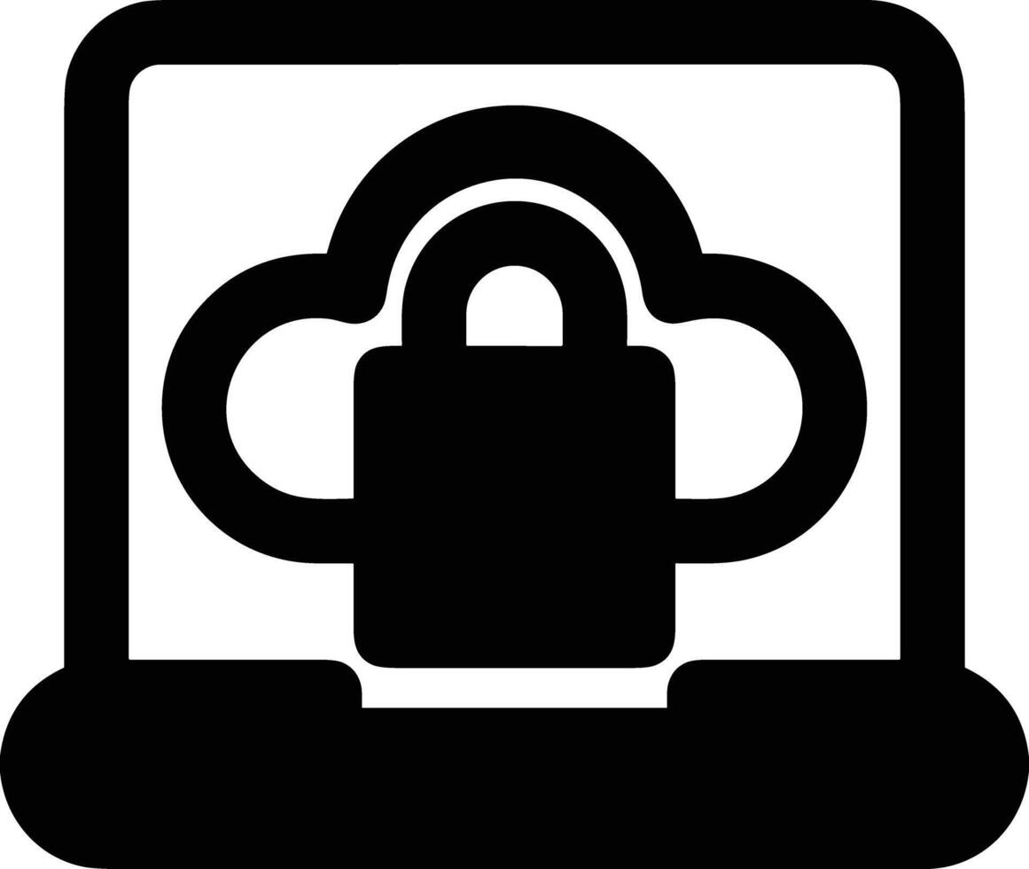 Cloud icon symbol image. Illustration of the hosting storage vector