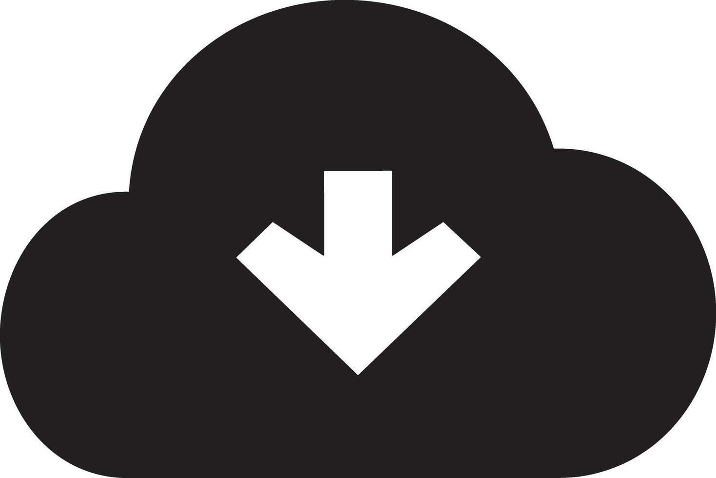 Cloud icon symbol image. Illustration of the hosting storage vector