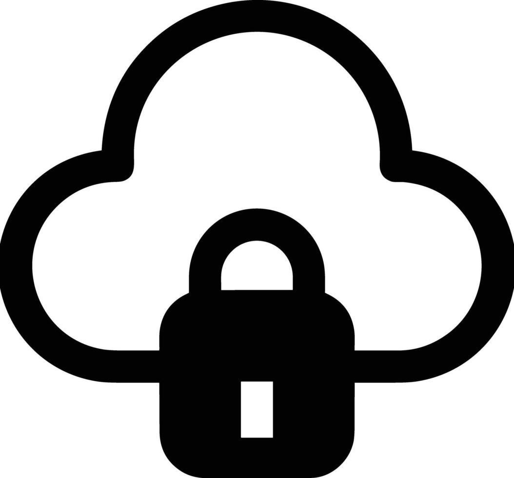 Cloud icon symbol image. Illustration of the hosting storage vector