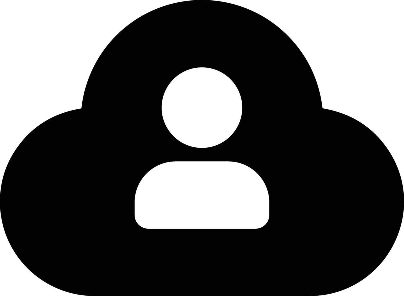 Cloud icon symbol image. Illustration of the hosting storage vector