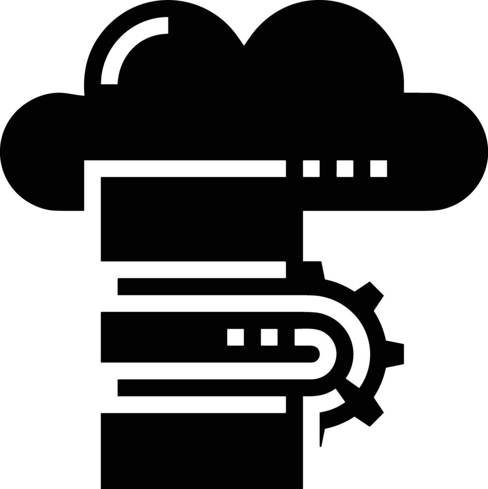 Cloud icon symbol image. Illustration of the hosting storage vector