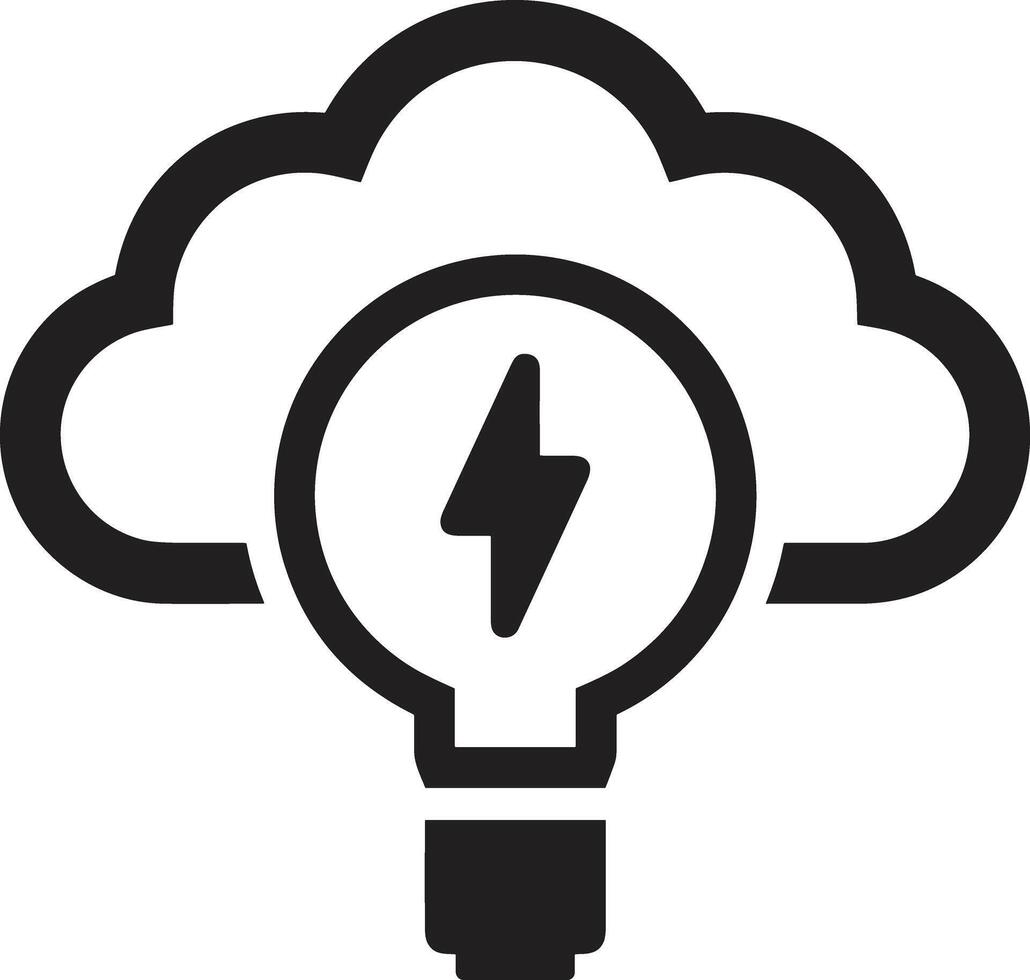 Cloud icon symbol image. Illustration of the hosting storage vector