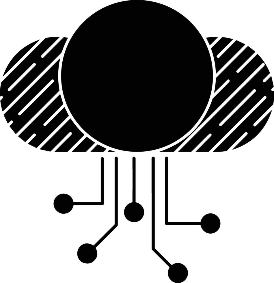 Cloud icon symbol image. Illustration of the hosting storage vector
