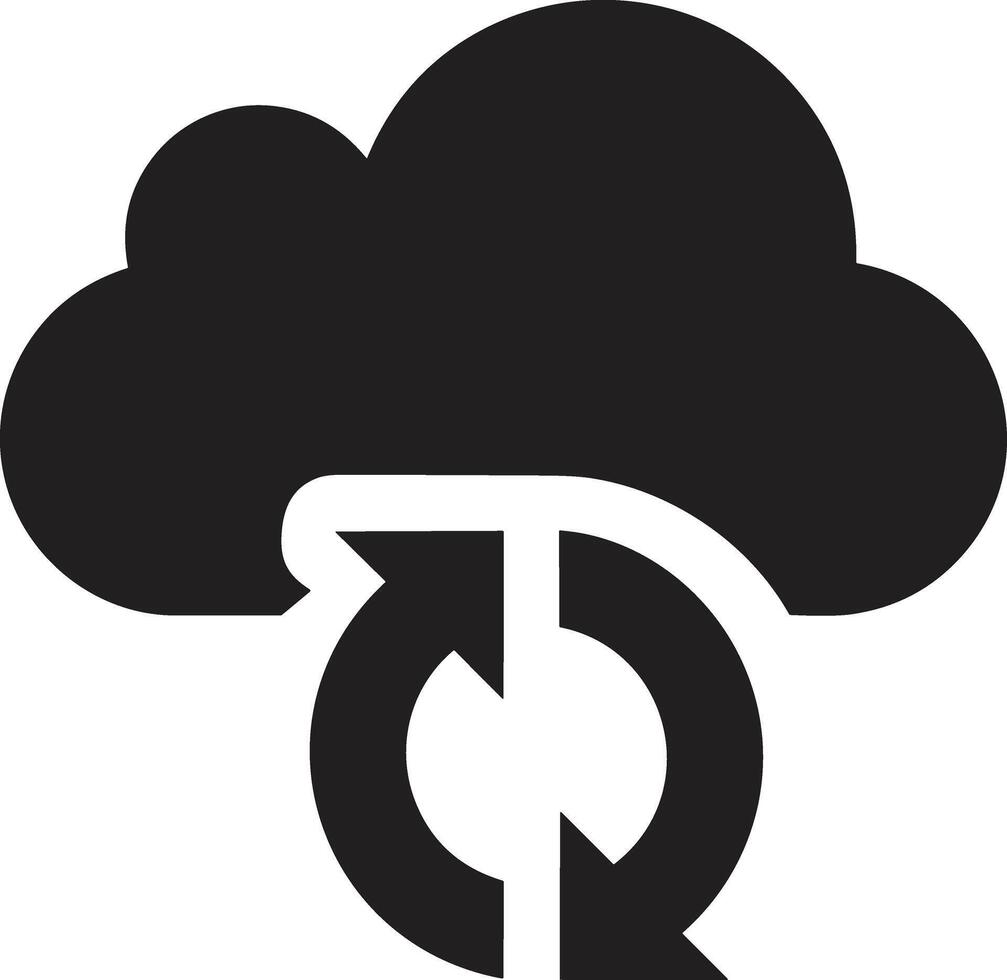 Cloud icon symbol image. Illustration of the hosting storage vector