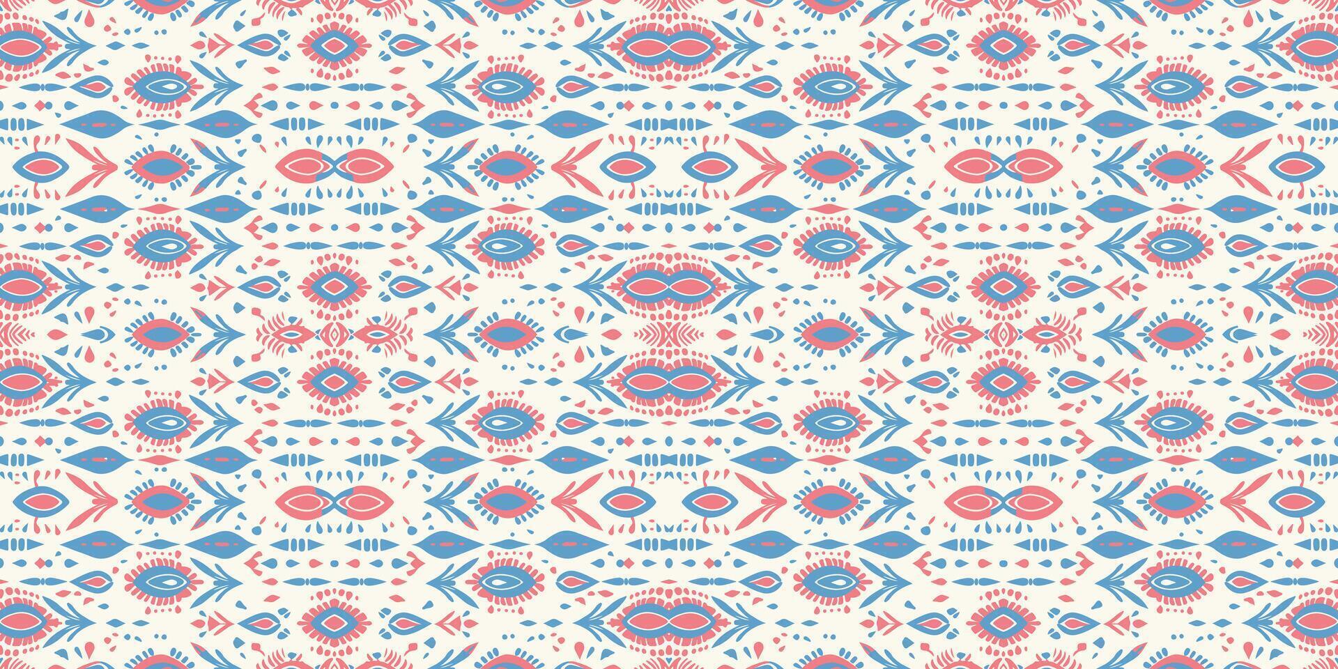 Seamless batik pattern,Seamless tribal batik pattern,and Seamless colorful pattern resemble ethnic boho, Aztec,and ikat styles.designed for use in wallpaper,fabric,curtain,carpet,Batik Embroidery vector