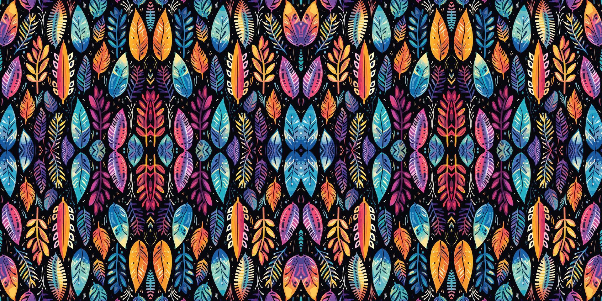Seamless batik pattern,Seamless tribal batik pattern,and Seamless colorful pattern resemble ethnic boho, Aztec,and ikat styles.designed for use in wallpaper,fabric,curtain,carpet,Batik Embroidery vector