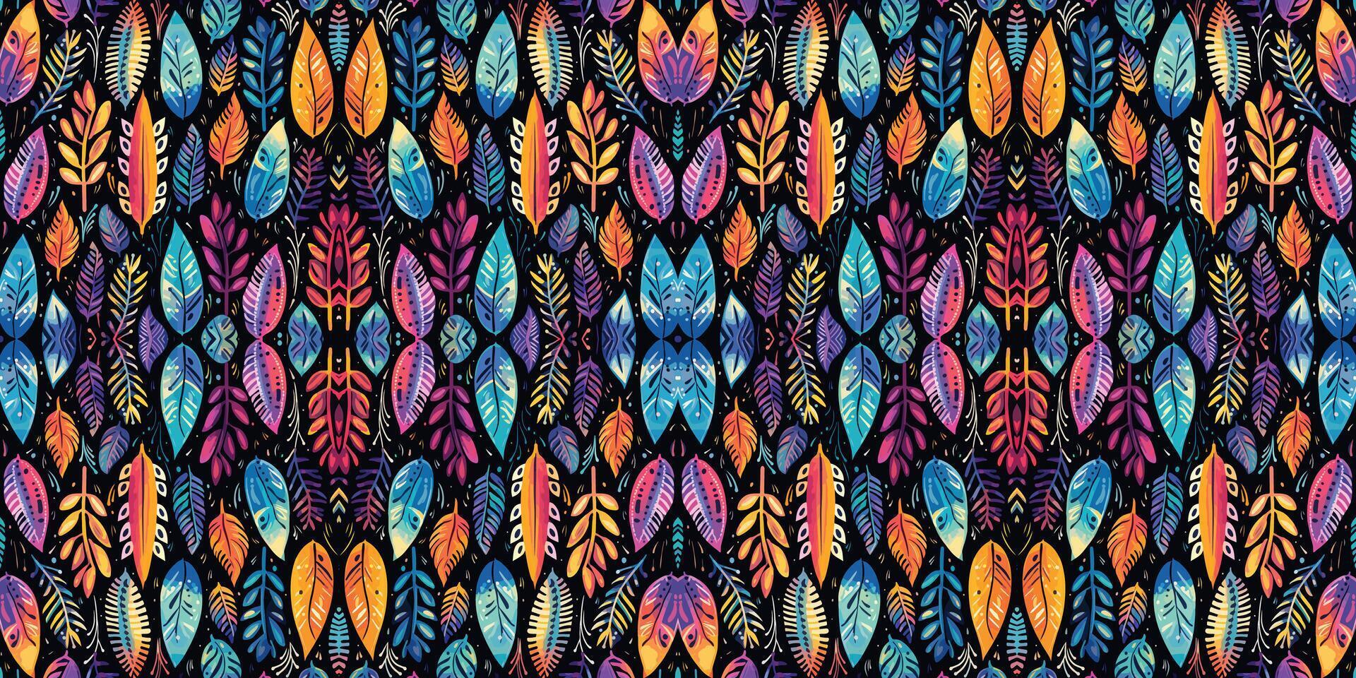 Seamless batik pattern,Seamless tribal batik pattern,and Seamless colorful pattern resemble ethnic boho, Aztec,and ikat styles.designed for use in wallpaper,fabric,curtain,carpet,Batik Embroidery vector