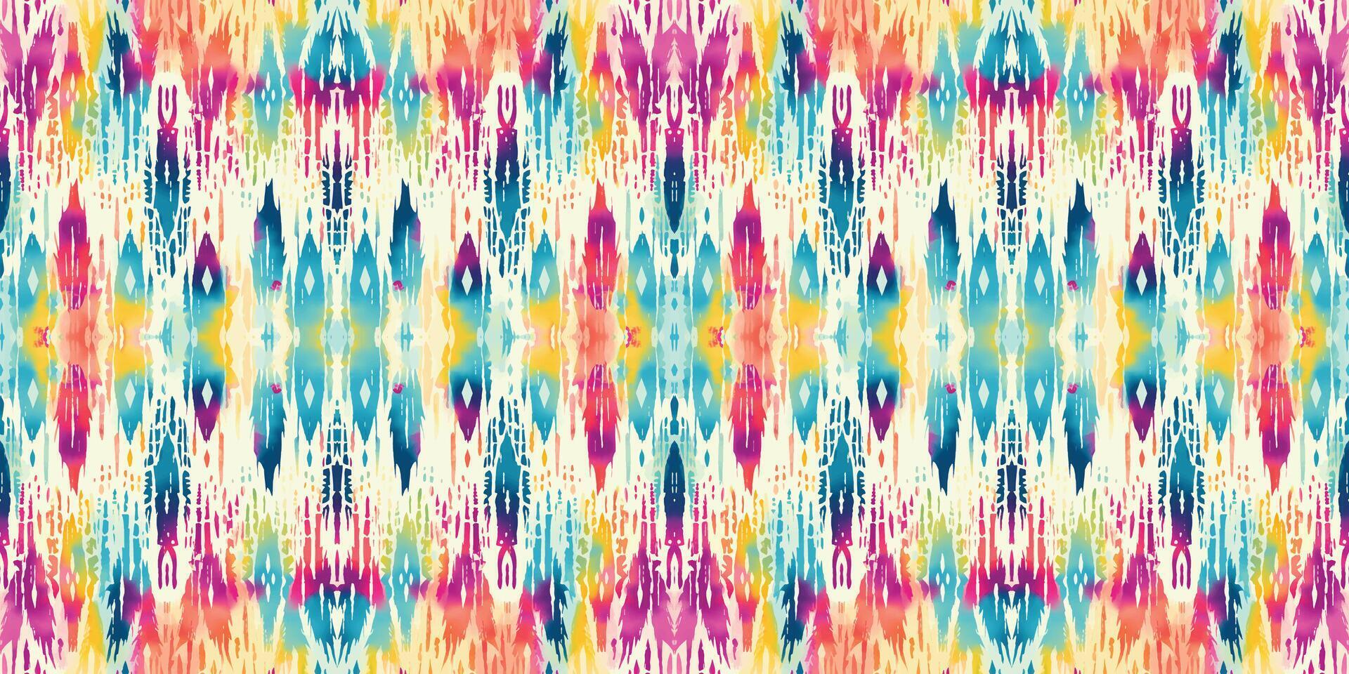 Seamless batik pattern,Seamless tribal batik pattern,and Seamless colorful pattern resemble ethnic boho, Aztec,and ikat styles.designed for use in wallpaper,fabric,curtain,carpet,Batik Embroidery vector
