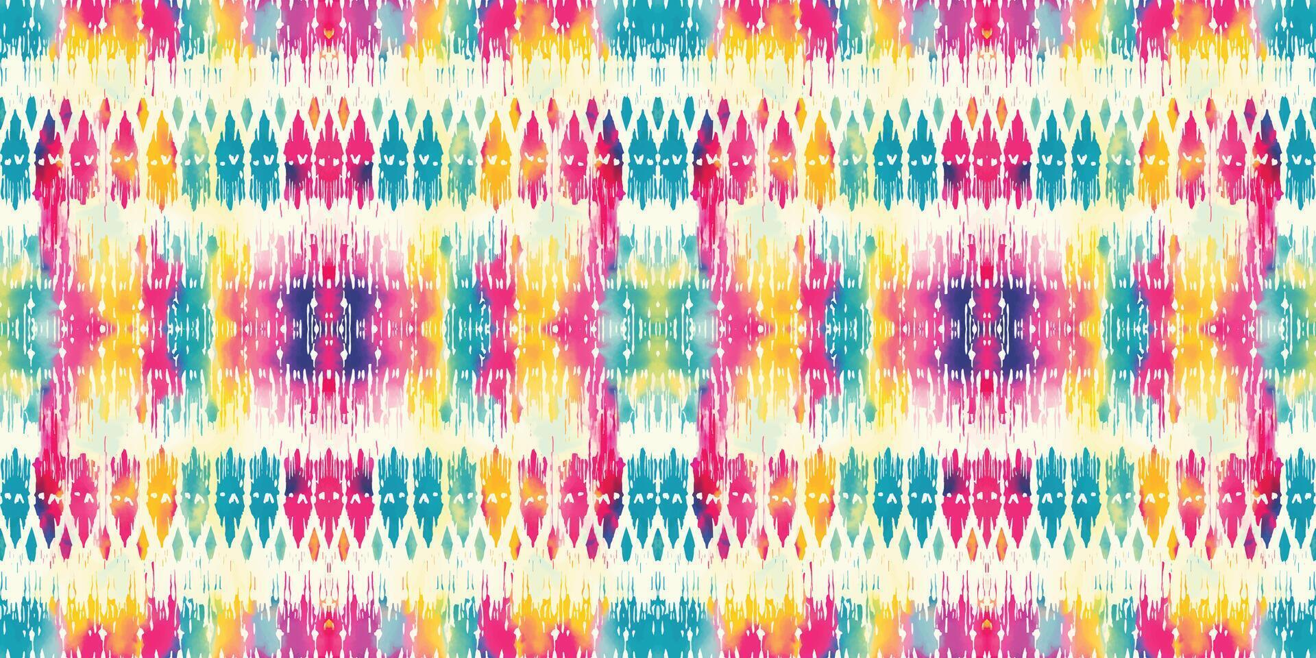 Seamless batik pattern,Seamless tribal batik pattern,and Seamless colorful pattern resemble ethnic boho, Aztec,and ikat styles.designed for use in wallpaper,fabric,curtain,carpet,Batik Embroidery vector