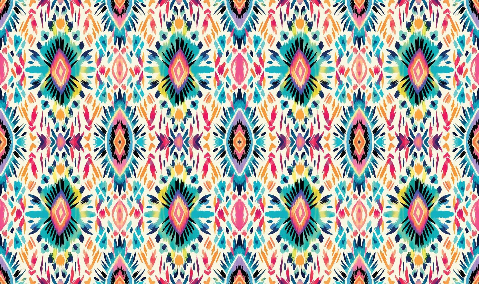 Seamless batik pattern,Seamless tribal batik pattern,and Seamless colorful pattern resemble ethnic boho, Aztec,and ikat styles.designed for use in wallpaper,fabric,curtain,carpet,Batik Embroidery vector