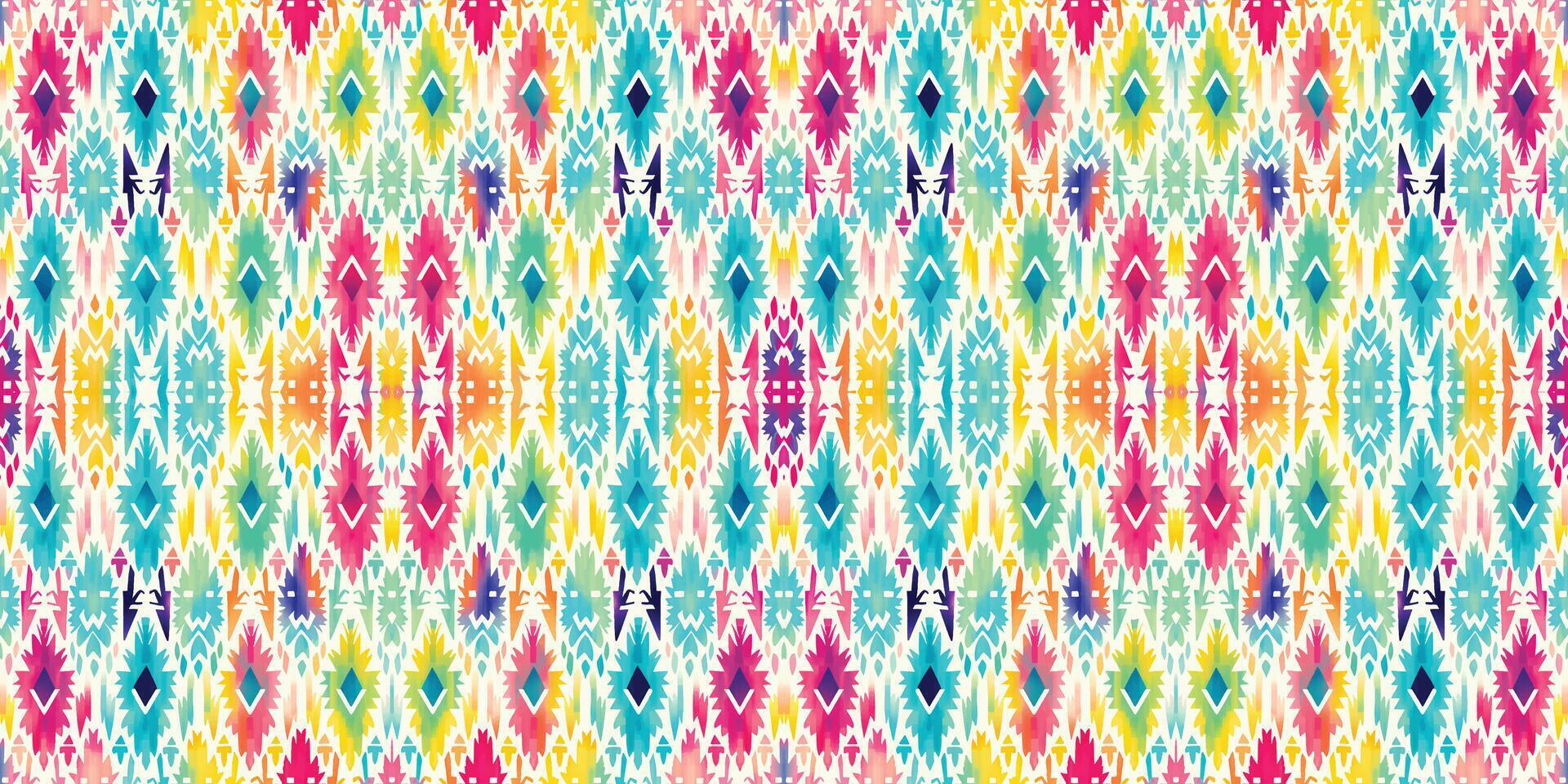 Seamless batik pattern,Seamless tribal batik pattern,and Seamless colorful pattern resemble ethnic boho, Aztec,and ikat styles.designed for use in wallpaper,fabric,curtain,carpet,Batik Embroidery vector