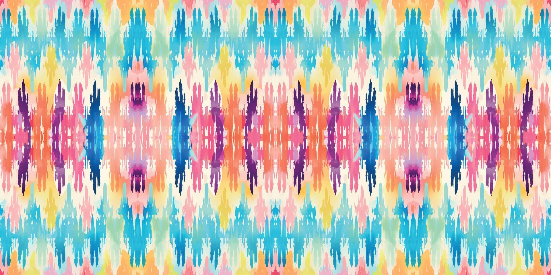 Seamless batik pattern,Seamless tribal batik pattern,and Seamless colorful pattern resemble ethnic boho, Aztec,and ikat styles.designed for use in wallpaper,fabric,curtain,carpet,Batik Embroidery vector