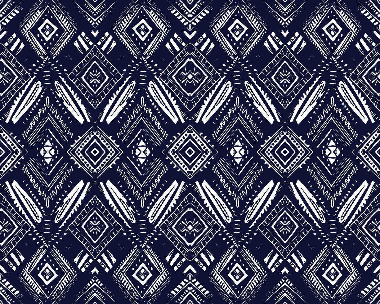 Seamless batik pattern,Seamless tribal batik pattern,and Seamless colorful pattern resemble ethnic boho, Aztec,and ikat styles.designed for use in wallpaper,fabric,curtain,carpet,Batik Embroidery vector