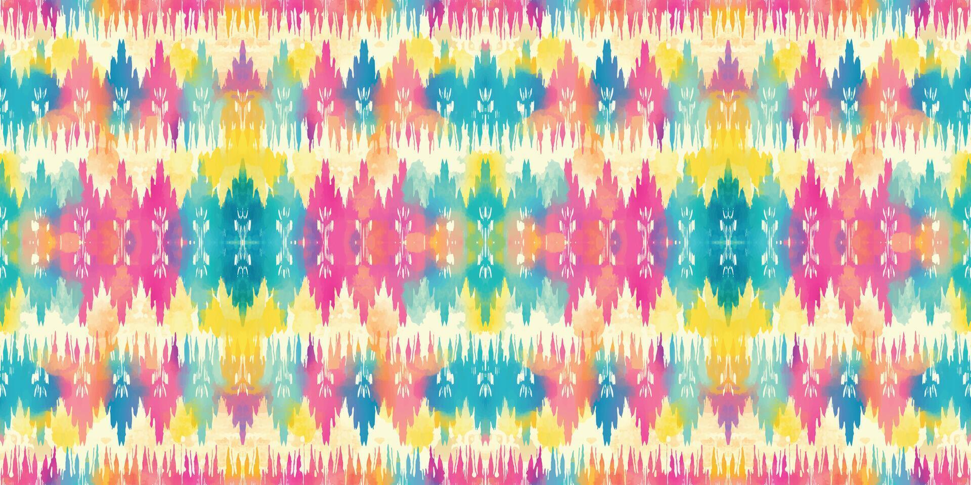 Seamless batik pattern,Seamless tribal batik pattern,and Seamless colorful pattern resemble ethnic boho, Aztec,and ikat styles.designed for use in wallpaper,fabric,curtain,carpet,Batik Embroidery vector