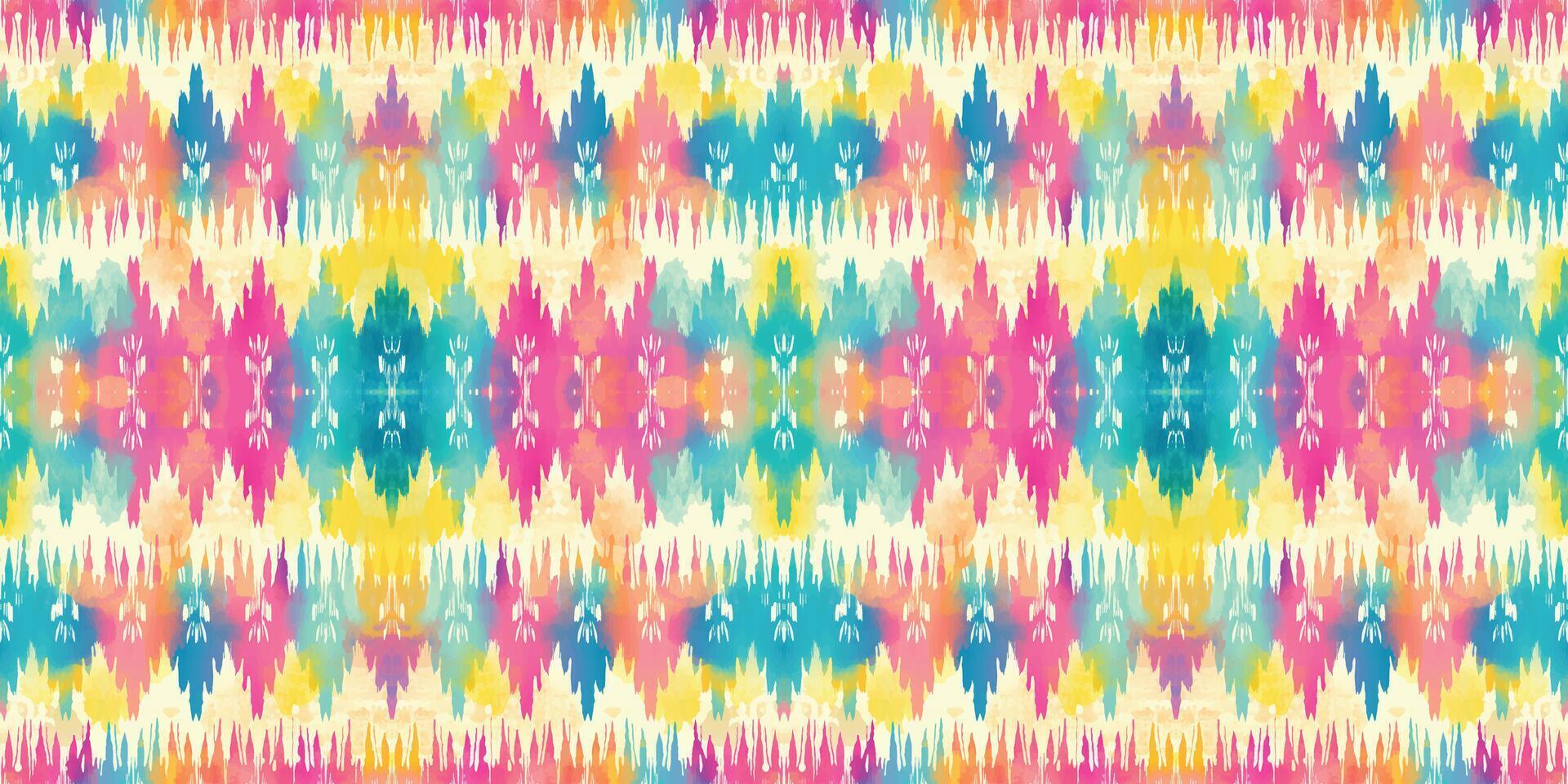 Seamless batik pattern,Seamless tribal batik pattern,and Seamless colorful pattern resemble ethnic boho, Aztec,and ikat styles.designed for use in wallpaper,fabric,curtain,carpet,Batik Embroidery vector