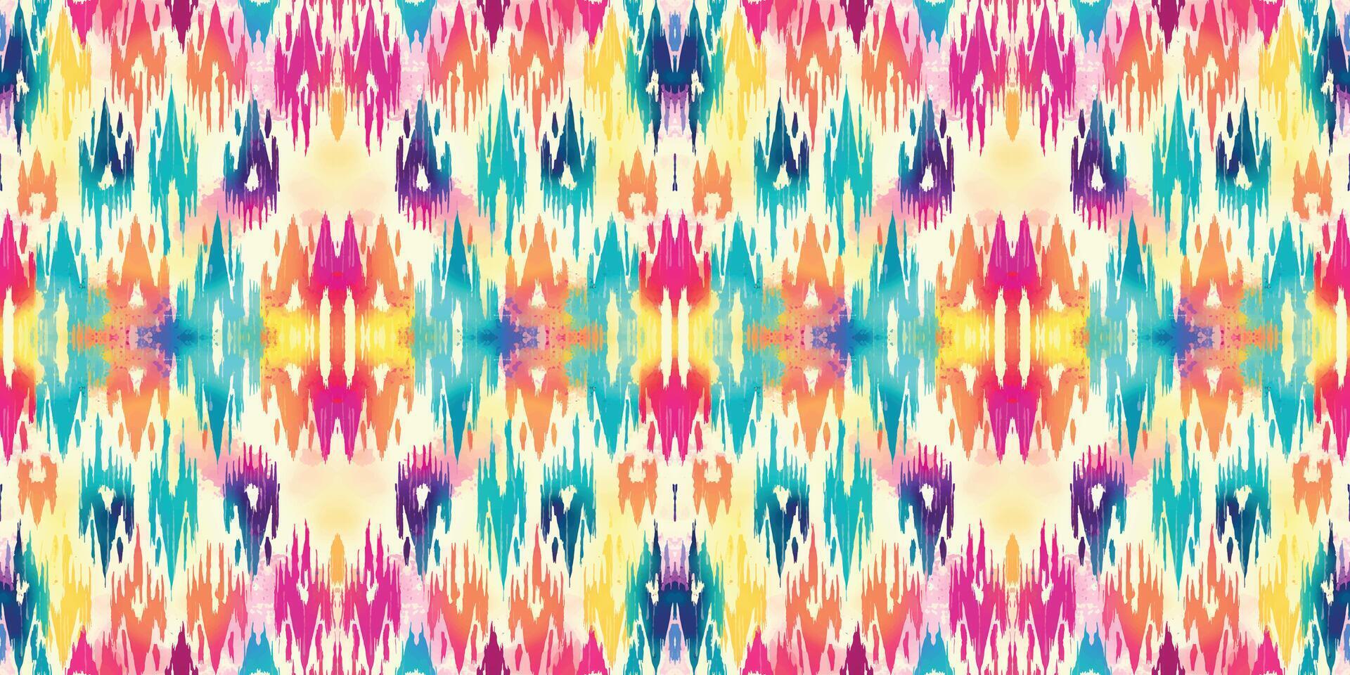 Seamless batik pattern,Seamless tribal batik pattern,and Seamless colorful pattern resemble ethnic boho, Aztec,and ikat styles.designed for use in wallpaper,fabric,curtain,carpet,Batik Embroidery vector